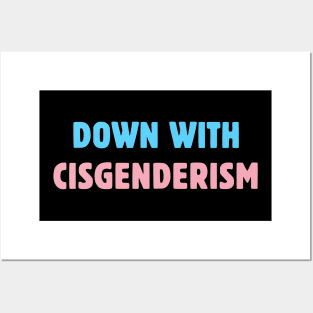 Down With Cisgenderism Posters and Art